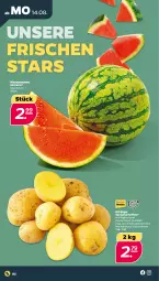 Gazetka promocyjna Netto - Woche 33 - Gazetka - ważna od 19.08 do 19.08.2023 - strona 2 - produkty: eis, kartoffel, kartoffeln, mehl, melone, sac, speisekartoffeln, wasser, wassermelone
