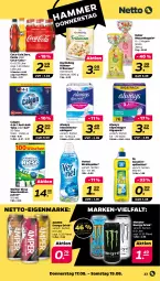 Gazetka promocyjna Netto - Woche 33 - Gazetka - ważna od 19.08 do 19.08.2023 - strona 23 - produkty: Alwa, Always, calgon, coca-cola, cola, drink, energy drink, fanta, fanta oder, flasche, geschirr, geschirrspülmittel, hühner, Kugel, LG, monster, Monster Energy, nerf, slip, slipeinlagen, spülmittel, Ti, vernel, waschmittel, weichspüler