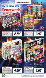 Gazetka promocyjna Lidl - Aktionsprospekt - Gazetka - ważna od 30.12 do 30.12.2023 - strona 14 - produkty: bonbons, Jugendfeuerwerk, kerze, Knallteufeln, Luftschlangen, Lusti, ndk, rum, rwe, Schal, Schale, Ti, tisch, Tischbomben, Tischfeuerwerk, Zelt