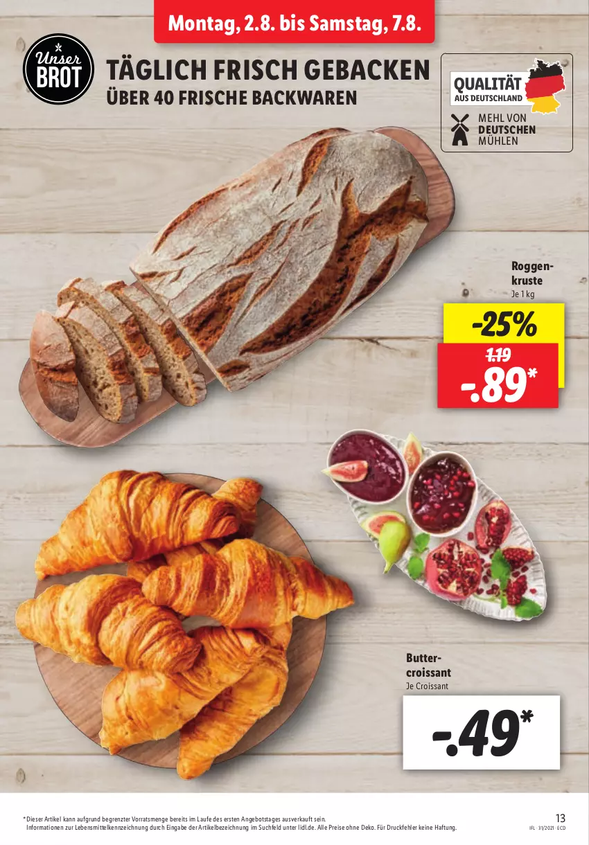 Aktueller Prospekt Lidl - Aktionsprospekt - von 02.08 bis 07.08.2021 - strona 13