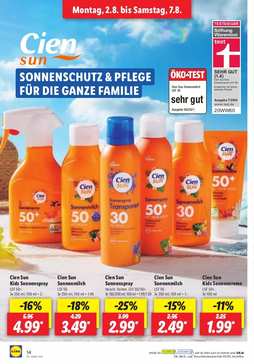 Aktueller Prospekt Lidl - Aktionsprospekt - von 02.08 bis 07.08.2021 - strona 14