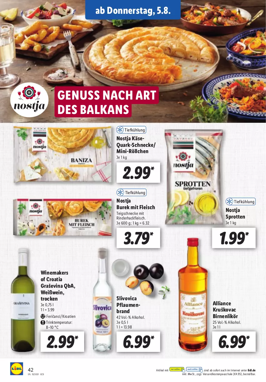 Aktueller Prospekt Lidl - Aktionsprospekt - von 02.08 bis 07.08.2021 - strona 42