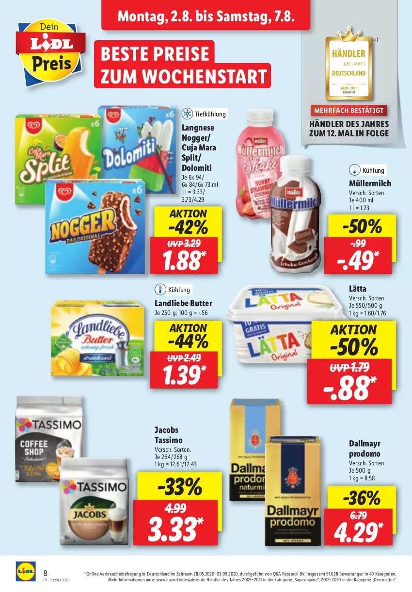 Aktueller Prospekt Lidl - Aktionsprospekt - von 02.08 bis 07.08.2021 - strona 8