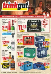 Gazetka promocyjna Trinkgut - Prospekte - Gazetka - ważna od 20.12 do 20.12.2025 - strona 1 - produkty: alkohol, Alwa, angebot, angebote, Apple, coca-cola, cola, deka, ecco, eis, fanta, flasche, frucht, fruchtsecco, jack daniel, jack daniel's, krombache, krombacher, krombacher pils, lack, mineralwasser, Mineralwasser Still, payback, pils, radler, reifen, reis, rotkäppchen, sekt, Spezi, sprite, Staatl. Fachingen, tennessee whiskey, Ti, uhr, vilsa, wasser, whiskey, yeni raki, ZTE