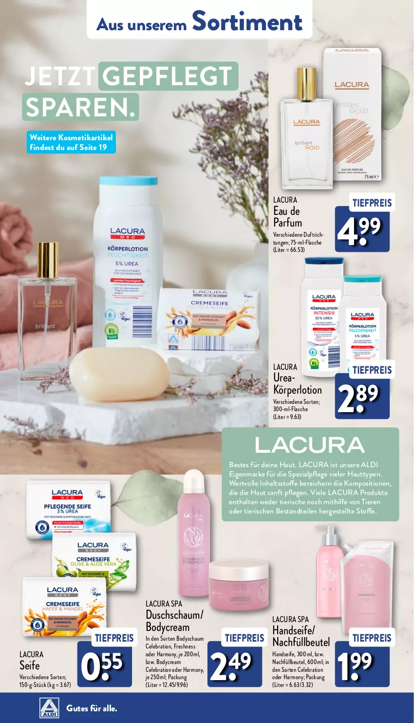 Aktueller Prospekt Aldi Nord - Von Montag - von 29.07 bis 03.08.2024 - strona 32 - produkty: aldi, beutel, body, Eau de parfum, eis, flasche, Handseife, Körperlotion, kosmetik, Lotion, parfum, reis, Seife, Spezi, Ti, tiefpreis, Tiere