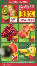 Gazetka promocyjna Aldi Nord - Von Montag - Gazetka - ważna od 03.08 do 03.08.2024 - strona 2 - produkty: aldi, angebot, auer, banane, bananen, Bau, Bauer, bio, bio-bananen, eis, Elan, kiwi, melone, paraguayos, pfirsich, pfirsiche, plattpfirsiche, reis, Schal, Schale, tafeltrauben, Ti, trauben, trolli, wasser, wassermelone, Yo, zespri, ZTE