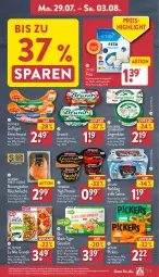 Gazetka promocyjna Aldi Nord - Von Montag - Gazetka - ważna od 03.08 do 03.08.2024 - strona 5 - produkty: altenburger, aqua, aufstrich, aus der tiefkühlung, Becher, bio, brot, brotaufstrich, burger, Dr. Oetker, ehrmann, eis, feta, fleisch, fleischwurst, garnelen, Geflügel, gin, gutfried, Heu, joghur, joghurt, Käse, lachs, lack, mccain, milch, pudding, Räucherlachs, reis, Ria, rwe, sahne, Ti, trolli, wurst, ziegenkäse, ZTE