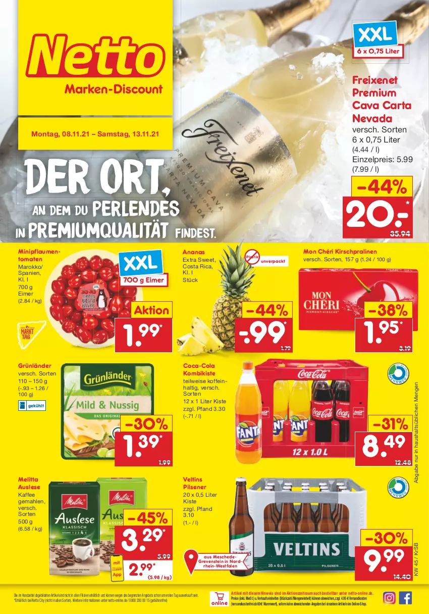 Aktueller Prospekt Netto Marken-Discount - Filial Angebote - von 08.11 bis 13.11.2021 - strona 1