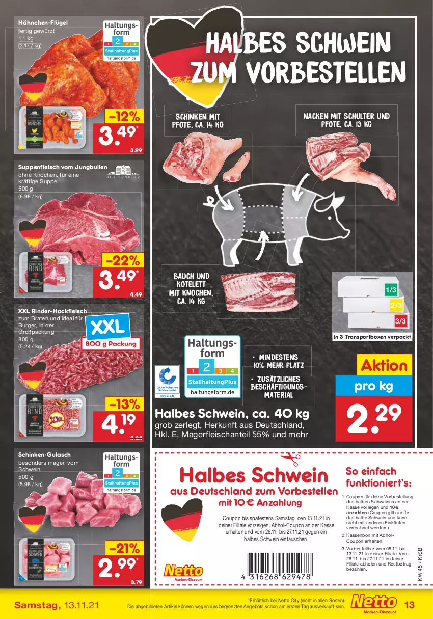 Aktueller Prospekt Netto Marken-Discount - Filial Angebote - von 08.11 bis 13.11.2021 - strona 13