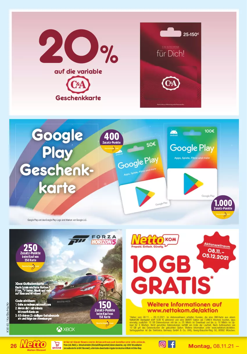 Aktueller Prospekt Netto Marken-Discount - Filial Angebote - von 08.11 bis 13.11.2021 - strona 26