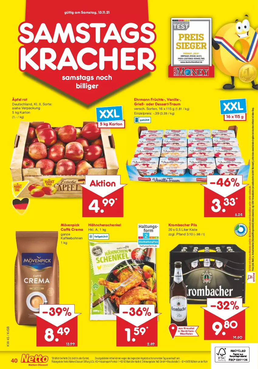 Aktueller Prospekt Netto Marken-Discount - Filial Angebote - von 08.11 bis 13.11.2021 - strona 40