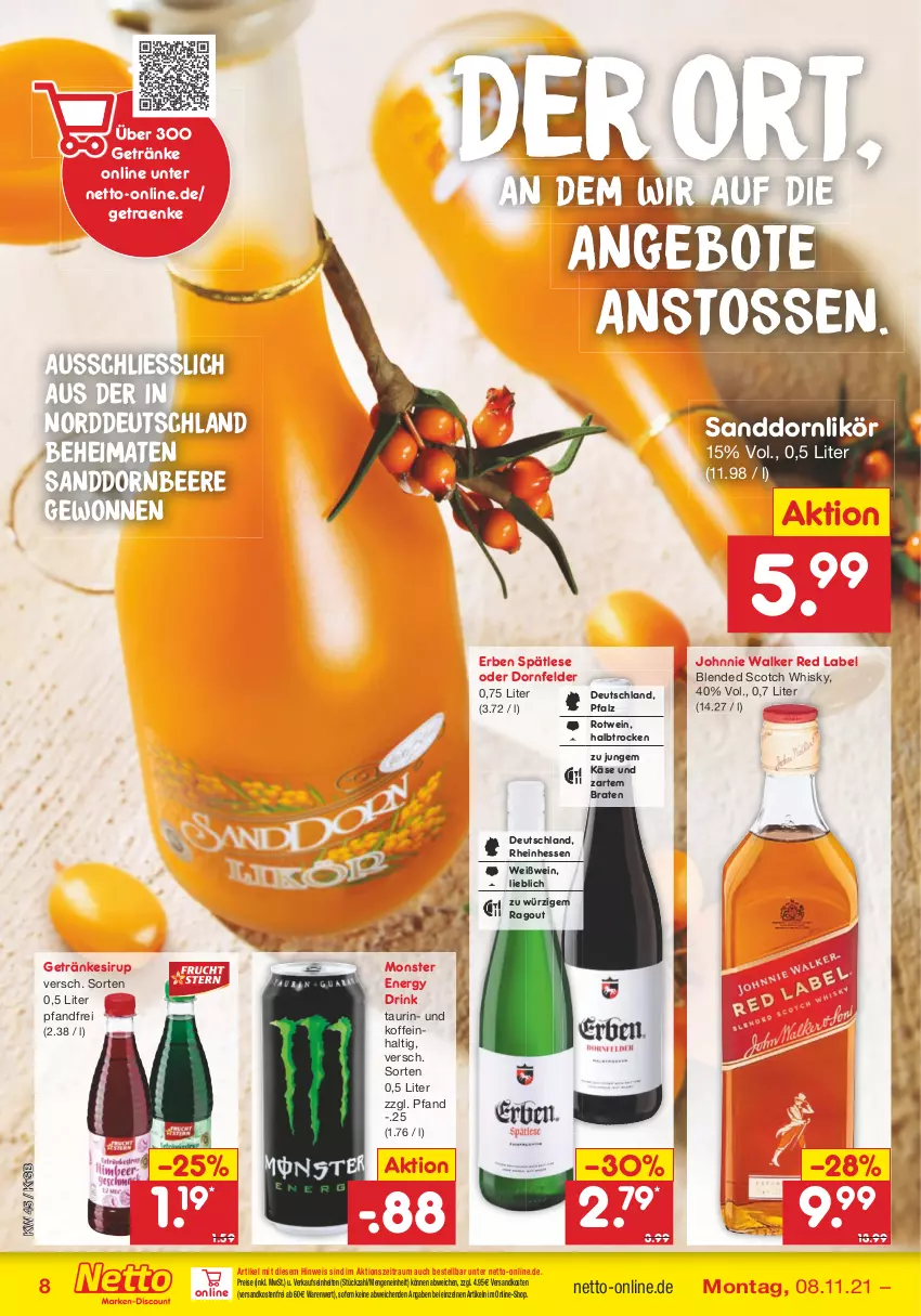 Aktueller Prospekt Netto Marken-Discount - Filial Angebote - von 08.11 bis 13.11.2021 - strona 8