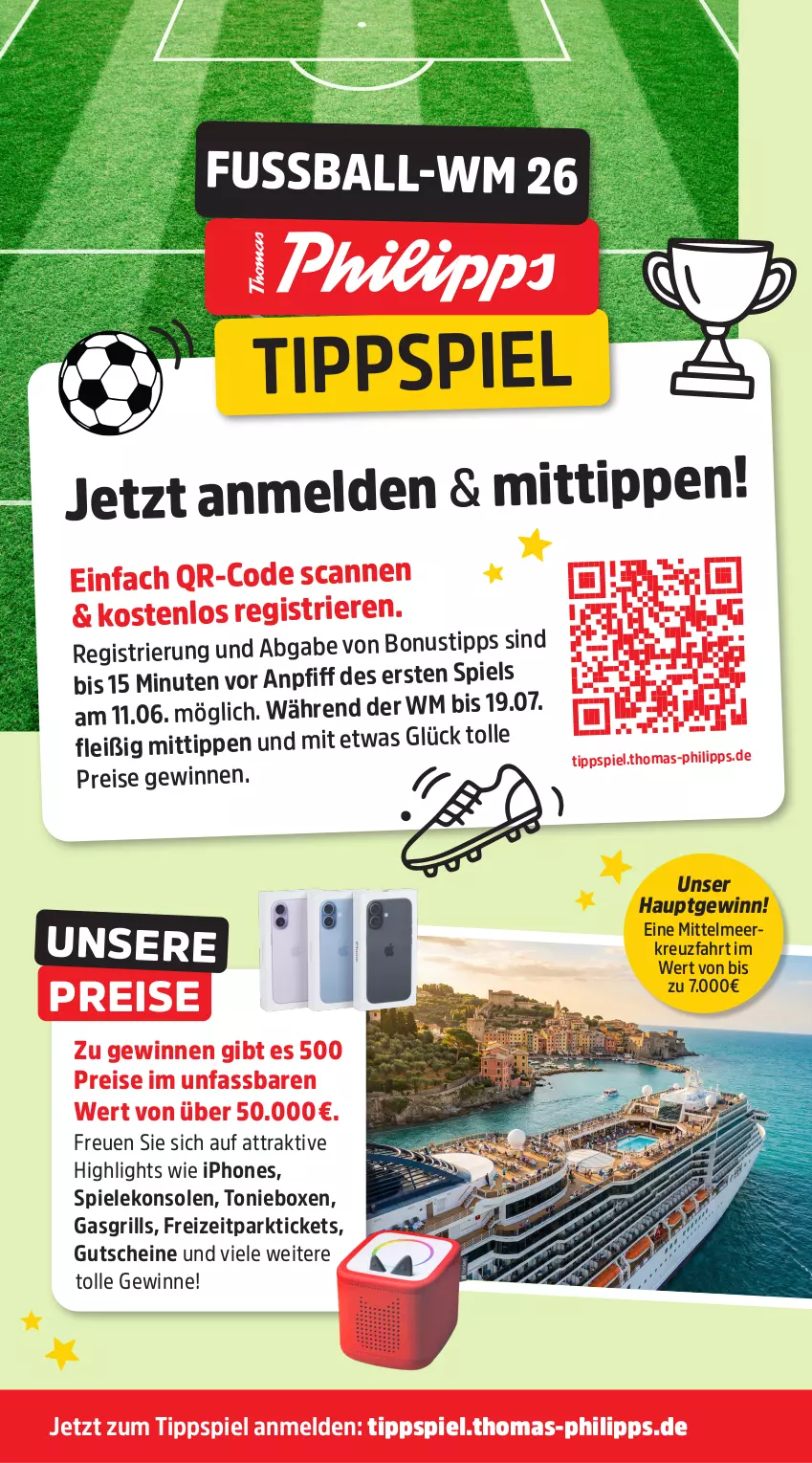 Aktueller Prospekt Thomas Philipps - von 18.05 bis 23.05.2026 - strona 2 - produkty: eis, gasgrill, grill, gutschein, gutscheine, iphone, reis, Spiele, Spielekonsolen, Ti, Toniebox