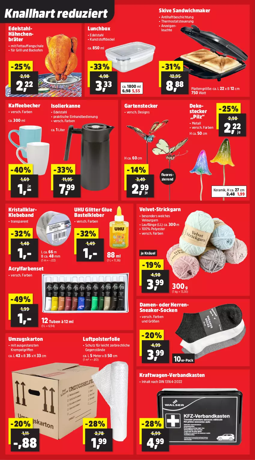 Aktueller Prospekt Thomas Philipps - von 18.05 bis 23.05.2026 - strona 6 - produkty: backofen, Beba, Becher, decke, Deckel, edelstahl, Garten, grill, isolierkanne, kaffee, kleber, kraft, latte, Leuchte, LG, lunchbox, Ofen, sandwich, Schal, Schale, sneaker, socken, Strickgarn, thermostat, Ti, tisch, uhu, umzugskarton, velvet, ZTE