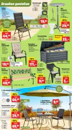 Gazetka promocyjna Thomas Philipps - Gazetka - ważna od 23.05 do 23.05.2026 - strona 10 - produkty: aluminiumgestell, ampelschirm, auto, Bank, eis, Garten, gartenmöbel, Holz, kissen, klappsessel, LG, mm extra, möbel, reis, rel, rosen, sessel, sonnensegel, spartipp, stapelstuhl, stuhl, Ti, tisch, vorteilspreis
