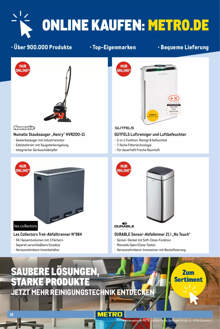 Aktueller Prospekt Metro - Office Sortiment - Seite 3 - von 01.10.2025 bis 01.06.2026 - strona 16 - produkty: beutel, decke, Einmalhandtücher, flasche, handtücher, küche, Küchen, küchentücher, Metro, müllbeutel, papier, Reinigung, Seife, seifenspender, spülmittel, Ti, toilettenpapier, tücher
