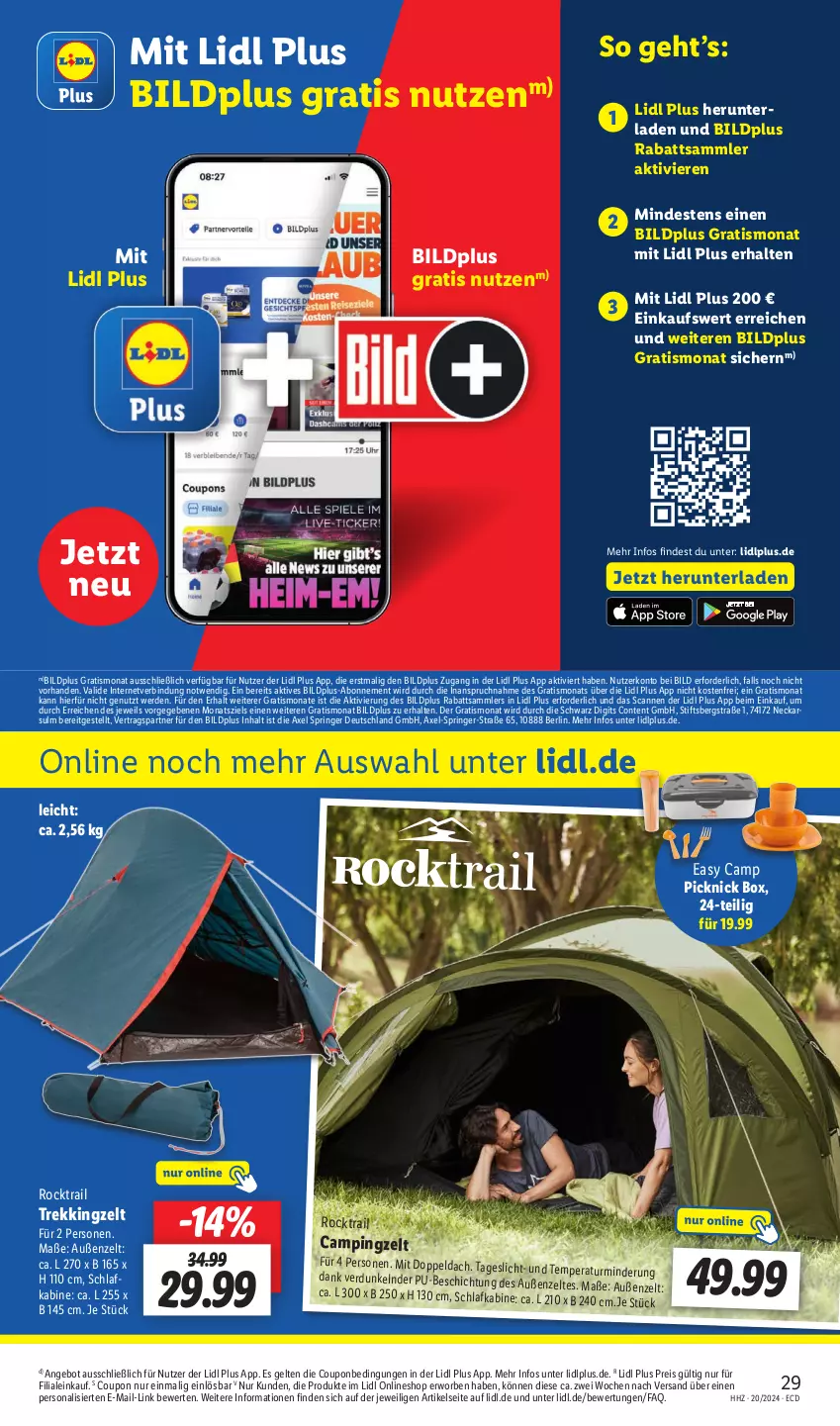 Aktueller Prospekt Lidl - Aktionsprospekt - von 13.05 bis 18.05.2024 - strona 35 - produkty: angebot, axe, coupon, eis, erde, Persona, reis, ring, Ti, Trekkingzelt, Zelt