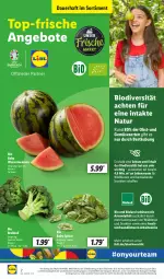 Gazetka promocyjna Lidl - Aktionsprospekt - Gazetka - ważna od 18.05 do 18.05.2024 - strona 2 - produkty: Abtei, angebot, angebote, auer, bio, bioland, brokkoli, discount, eis, frucht, magazin, melone, melonen, natur, obst, pril, reis, Schütze, sekt, spinat, Ti, Tiere, und gemüse, wasser, wassermelone, wassermelonen, Wild