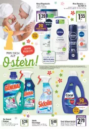 Gazetka promocyjna Edeka - Angebote der Woche - Gazetka - ważna od 09.04 do 09.04.2022 - strona 28 - produkty: angebot, angebotspreis, bio, colorwaschmittel, Coral, creme, deo, deospray, deutschlandcard, dusche, eis, erde, flasche, LG, nivea, pflegedusche, reiniger, reis, roll-on, sprühflasche, tee, tender, Ti, vollwaschmittel, waschmittel