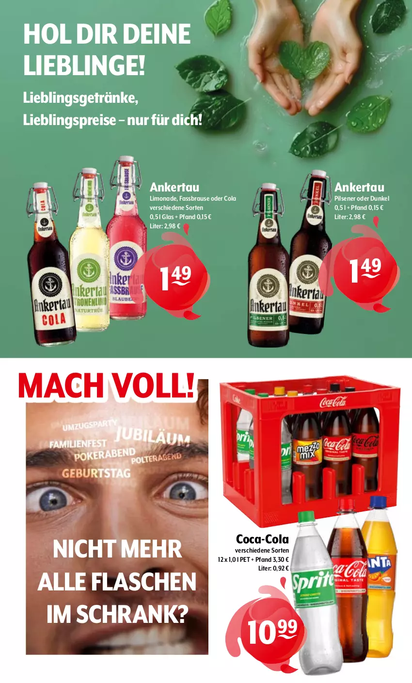 Aktueller Prospekt Getraenke Hoffmann - Prospekte - von 24.02 bis 01.03.2025 - strona 9 - produkty: brause, coca-cola, cola, eis, fassbrause, flasche, getränk, getränke, limo, limonade, mac, pils, pilsener, reis, Schrank