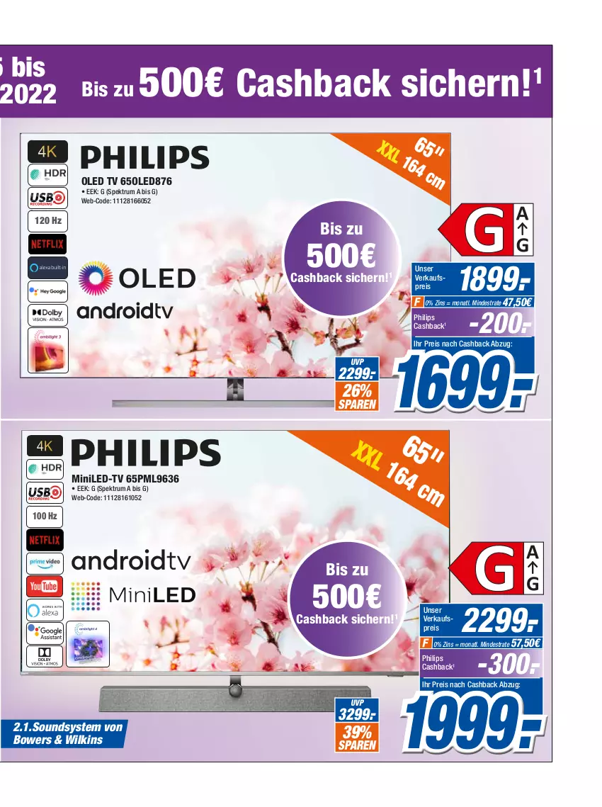 Aktueller Prospekt Expert Olpe - Prospekte - von 14.05 bis 20.05.2022 - strona 9 - produkty: eis, led tv, oled tv, Philips, reis, rum, Spektrum