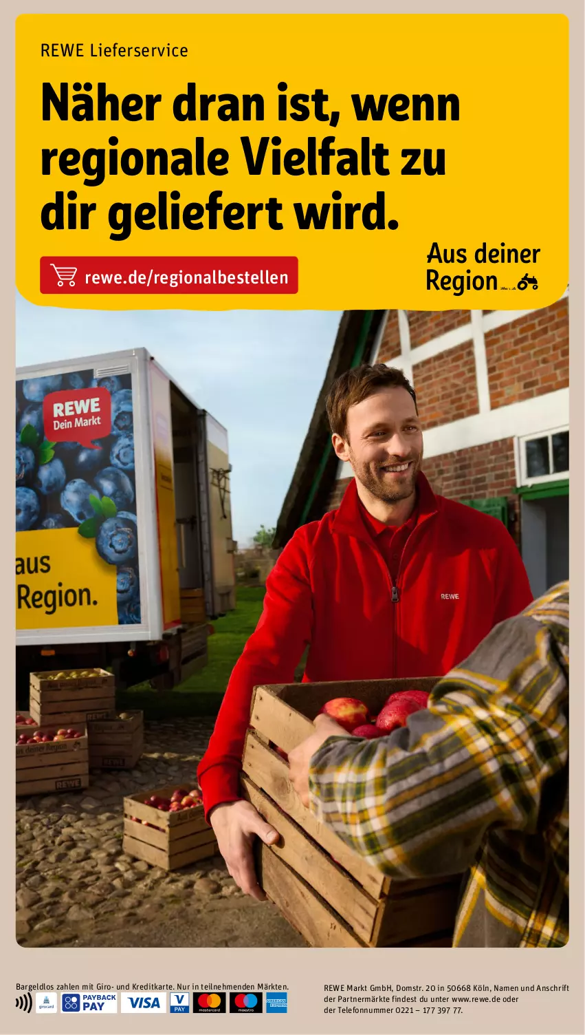 Aktueller Prospekt Rewe - Prospekte - von 22.04 bis 27.04.2024 - strona 20 - produkty: elle, lieferservice, telefon