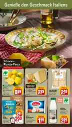 Gazetka promocyjna Rewe - Prospekte - Gazetka - ważna od 27.04 do 27.04.2024 - strona 4 - produkty: bio, ciabatta, cola, coupon, eis, galbani, hartkäse, Käse, mac, mozzarella, parmigiano, parmigiano reggiano, pasta, Rana, ravioli, reggiano, reis, rel, rewe bio, rewe feine welt, rezept, rezepte, ricotta, sahne, schlagsahne, Ti, torte, tortelloni, zitrone, zitronen