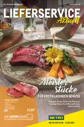 Gazetka promocyjna Metro - Lieferservice Aktuell - Gazetka - ważna od 31.08 do 31.08.2022 - strona 1 - produkty: cocktail, cocktails, eis, kaffee, kuchen, lieferservice, Meister, Metro, nuss, rind, rinder, salat, salate, steak, steakhüfte, steaks, Ti