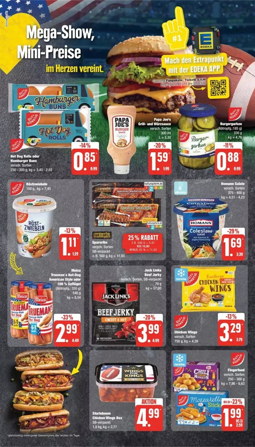 Aktueller Prospekt Edeka - Prospekte - von 05.02 bis 10.02.2024 - strona 2 - produkty: burger, burger buns, deka, eis, grill, hamburger, hot dog, leine, reis, sauce, tee, Ti, würzsauce, ZTE