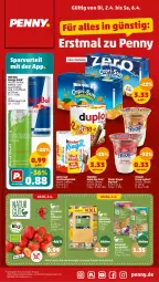 Gazetka promocyjna Penny - Prospekte - Gazetka - ważna od 06.04 do 06.04.2024 - strona 1 - produkty: beere, beeren, bett, bio, Cap, capri-sun, drink, duplo, eis, energy drink, ente, erdbeere, erdbeeren, ferrero, frucht, fruchtsaft, fruchtsaftgetränk, getränk, Kinder, Müller, natur, red bull, reis, riegel, saft, Schal, Schale, Ti, waffeln, ZTE