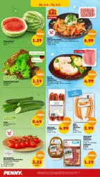 Gazetka promocyjna Penny - Prospekte - Gazetka - ważna od 06.04 do 06.04.2024 - strona 22 - produkty: braten, brustfilet, bunte salate, eis, filet, fleisch, geschnetzeltes, gurke, leberwurst, melone, pfeffer, Pfefferbeißer, pute, Putengeschnetzeltes, regal, reis, rispentomaten, Rückenbraten, salami, salat, salate, Schal, Schale, schwein, schweine, tomate, tomaten, wasser, wassermelone, wein, weine, wiener, wurst, würstchen, Zelt, ZTE