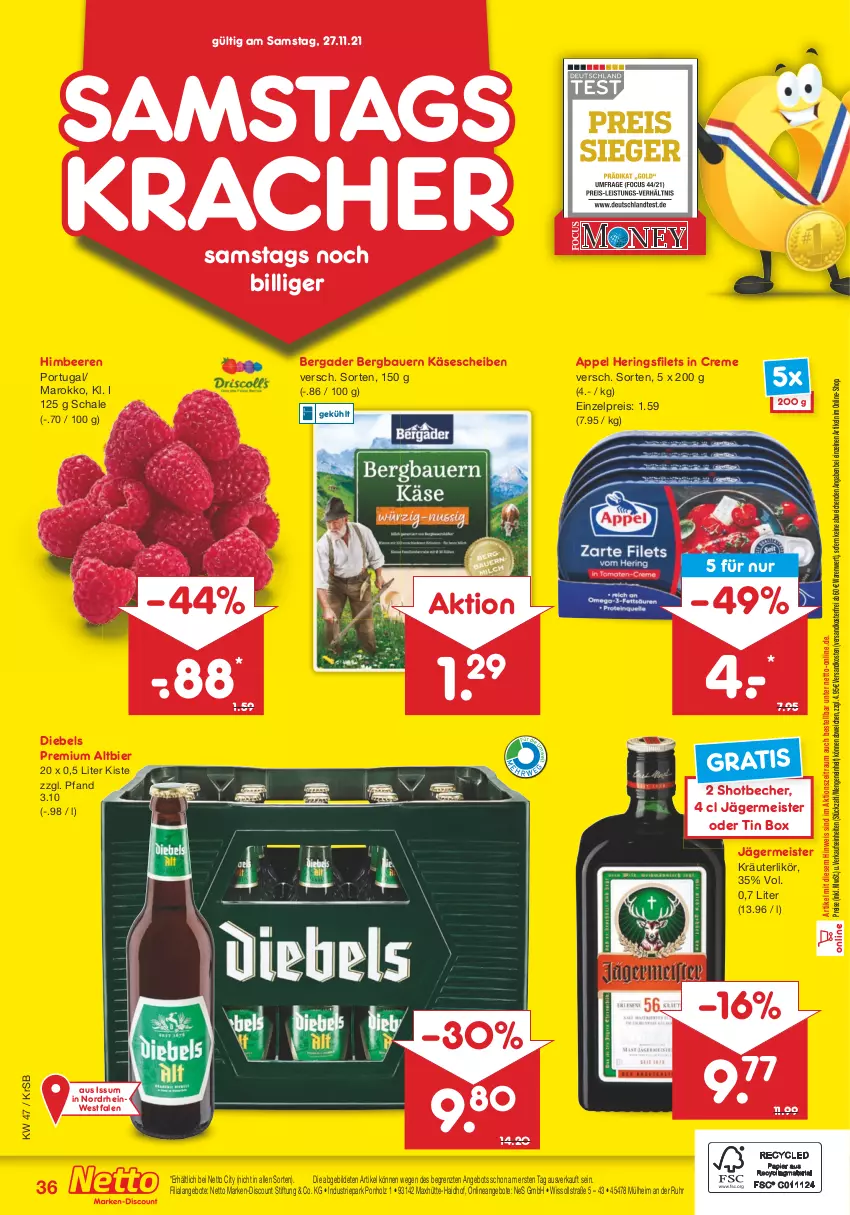 Aktueller Prospekt Netto Marken-Discount - Filial Angebote - von 22.11 bis 27.11.2021 - strona 38