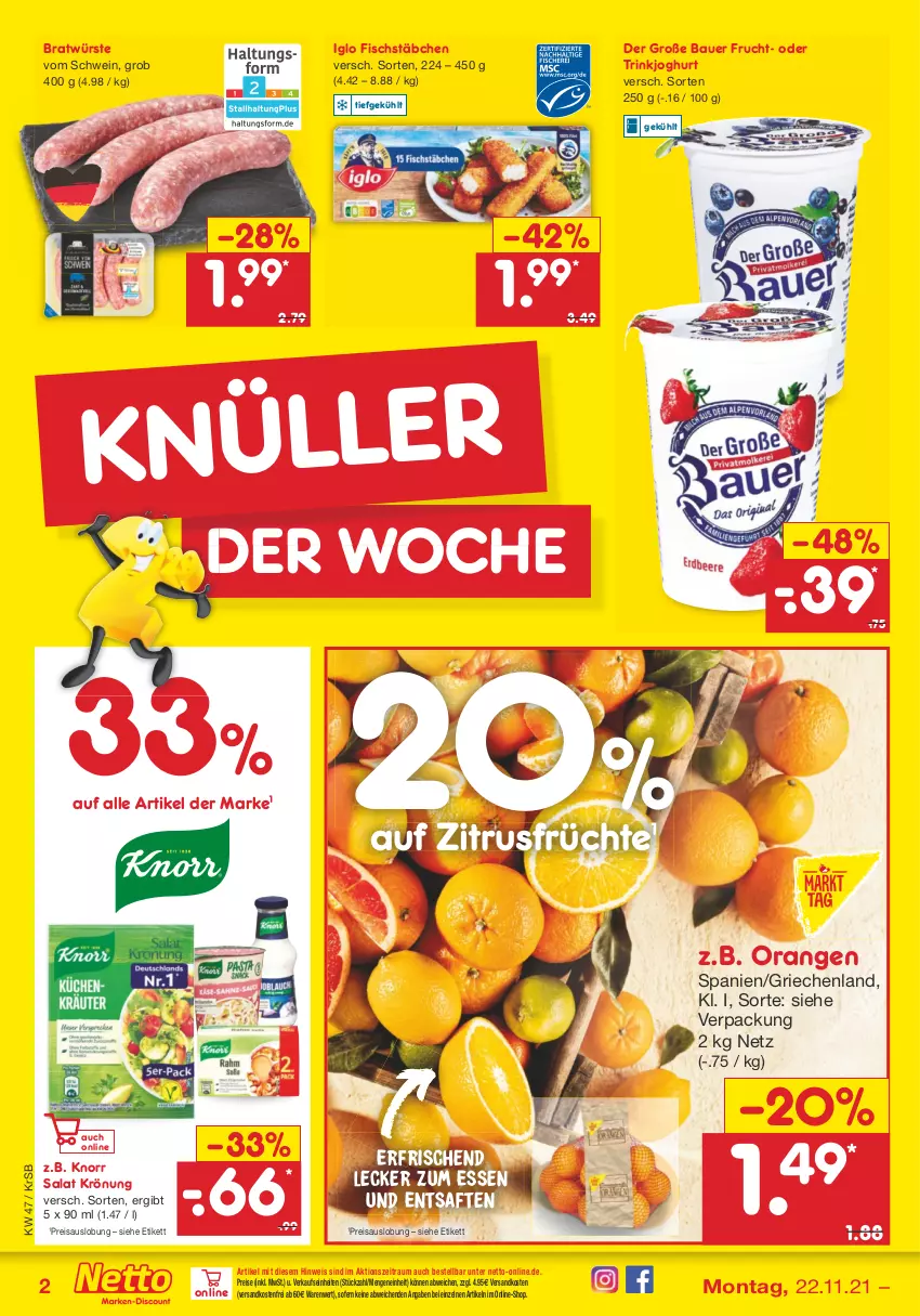 Aktueller Prospekt Netto Marken-Discount - Filial Angebote - von 22.11 bis 27.11.2021 - strona 4