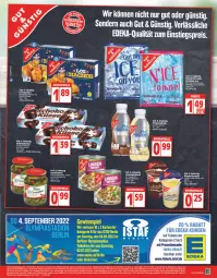 Gazetka promocyjna Edeka - Angebote der Woche - Gazetka - ważna od 02.07 do 02.07.2022 - strona 9 - produkty: Becher, beutel, buch, cocktail, cocktails, creme, deka, discount, eintopf, eis, eiswürfel, erde, flakes, flasche, getränk, getränke, gewinnspiel, gurke, gurken, linsen, nacho, Nachos, reis, schoko, tee, Ti, topf, WICK, würfel