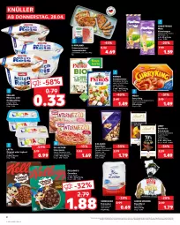 Gazetka promocyjna Kaufland - Gazetka - ważna od 04.05 do 04.05.2022 - strona 2 - produkty: angebot, auer, Becher, bio, Bio-Feta, brot, Cashew, cerealien, curry, currywurst, Dr. Oetker, eis, Eiweißbrot, elle, feta, gewürz, gin, Grießpudding, grill, haselnuss, hirtenkäse, intermezzo, joghur, joghurt, Käse, kellogg's, korn, kotelett, lätta, lieken, lindt, mandel, mandeln, meica, milch, milchreis, Müller, nuss, Ofen, patros, pudding, purland, reis, ring, saft, salami, salz, sauce, Sauerrahm, Schal, Schale, schinken, schnitten, schoko, schokolade, schwein, schweine, schweinenacken, String, südzucker, Ti, urkorn, walnuss, walnusskerne, wein, weine, wurst, ZTE, zucker