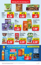 Gazetka promocyjna Lidl - Aktionsprospekt - Gazetka - ważna od 02.04 do 02.04.2022 - strona 17 - produkty: angebot, cookie, cookies, coupon, coupons, eier, eis, elle, ferrero, Ferrero Küsschen, frucht, fruchtsaft, getränk, haselnuss, käfer, Kinder, leine, mandel, milka, natur, nuss, reis, saft, schoko, snack, Sondey, teller, Ti, vita, ZTE