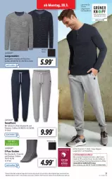 Gazetka promocyjna Lidl - Aktionsprospekt - Gazetka - ważna od 02.04 do 02.04.2022 - strona 31 - produkty: angebot, Bau, baumwolle, bio, bio-baumwolle, dell, eis, elle, hose, Langarmshirt, livergy, Mode, reis, shirt, shirts, socken, Sweathose, T-Shirt, Ti, wolle, ZTE