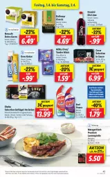 Gazetka promocyjna Lidl - Aktionsprospekt - Gazetka - ważna od 02.04 do 02.04.2022 - strona 43 - produkty: alleinfuttermittel, angebot, Bref, bref power, dallmayr, dolce gusto, eis, elle, Geflügel, granini, granini die limo, keks, kekse, lamm, Lammspieße, limo, milka, Nescafé, oreo, preisvorteil, Rauch, reis, Ria, rwe, sauce, sheba, teller, tender, Ti, ZTE