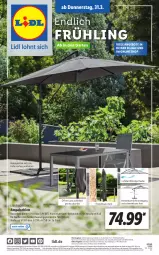 Gazetka promocyjna Lidl - Aktionsprospekt - Gazetka - ważna od 02.04 do 02.04.2022 - strona 47 - produkty: ampelschirm, angebot, angebote, Bad, bio, discount, eis, erde, Garten, latte, lebensmittel, Liege, ndk, pril, Rauch, reis, rum, Ti, uv-schutz