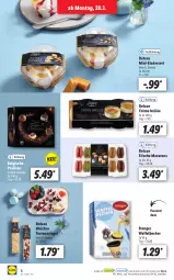 Gazetka promocyjna Lidl - Aktionsprospekt - Gazetka - ważna od 02.04 do 02.04.2022 - strona 8 - produkty: alkohol, Becher, Belgische Pralinen, Crème Brûlée, dessert, eis, LG, mac, Macarons, ndk, pralinen, riegel, Schal, Schale, Ti