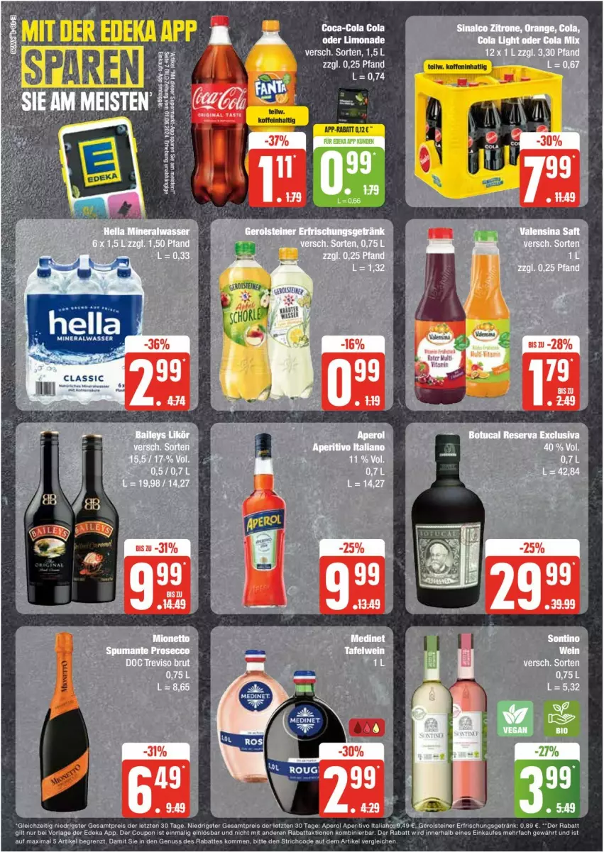 Aktueller Prospekt Edeka - Prospekte - von 24.06 bis 29.06.2024 - strona 18 - produkty: brut, deka, eier, eis, elle, saft, teller