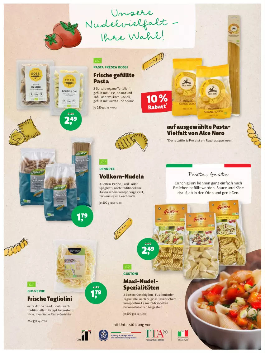 Aktueller Prospekt Denns Biomarkt - Prospekte - von 03.08 bis 16.08.2022 - strona 12 - produkty: bio, dennree, eis, elle, erde, fusilli, gin, Käse, korn, lion, mac, nero, nudel, nudeln, nuss, Ofen, pasta, penne, ravioli, regal, reis, rezept, ricotta, sauce, spaghetti, Spezi, spinat, tagliatelle, Tagliolini, Ti, tisch, Tofu, torte, tortelloni