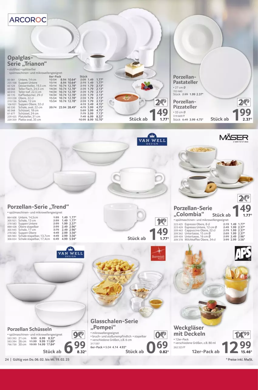 Aktueller Prospekt Selgros - Gastronomie - von 06.02 bis 19.02.2025 - strona 24 - produkty: Becher, Cap, cappuccino, cin, decke, Deckel, dessert, Dessertteller, eis, elle, espresso, Gläser, kaffee, kaffeebecher, latte, LG, mikrowelle, milch, pasta, pizza, reis, Ria, Schal, Schale, schüssel, spülmaschinen, suppe, suppen, tasse, teller, Ti, weck, ZTE