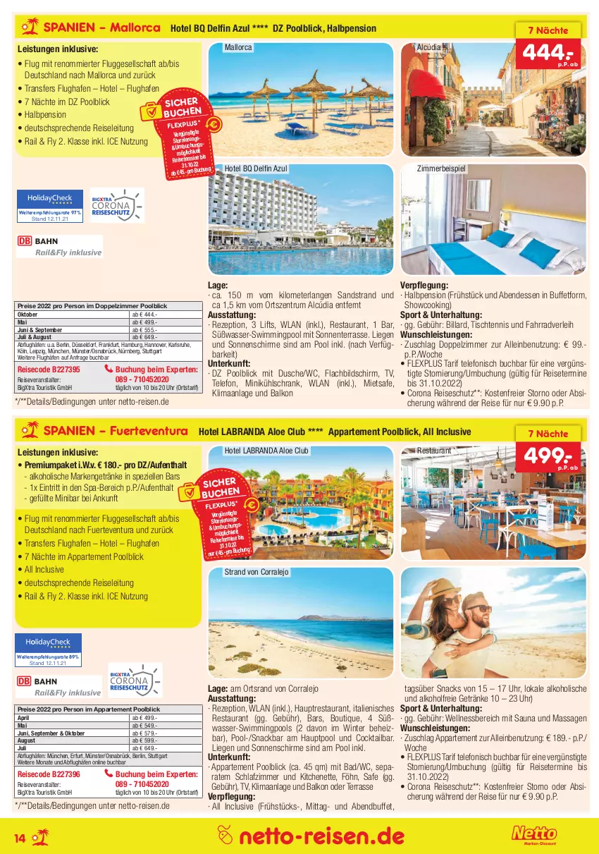 Aktueller Prospekt Netto Marken-Discount - Reisemagazin Dezember - von 25.11 bis 31.12.2021 - strona 14