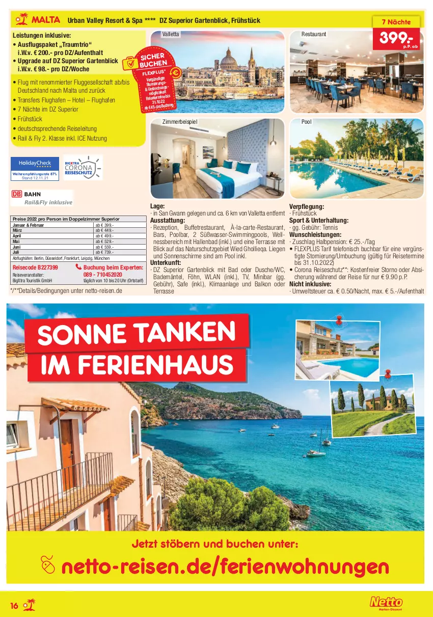 Aktueller Prospekt Netto Marken-Discount - Reisemagazin Dezember - von 25.11 bis 31.12.2021 - strona 16