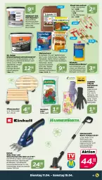 Gazetka promocyjna Netto - Woche 15 - Gazetka - ważna od 15.04 do 15.04.2023 - strona 11 - produkty: akku, auer, Bau, bio, Brei, einhell, elle, erde, Garten, geranie, geranien, Geranienerde, handschuhe, HP, lack, Lacke, LG, li-ion-akku, messer, nuss, pflanze, pflanzen, Pinsel, Pinselset, Rauch, Roller, rwe, Schal, Schere, schuhe, spachtel, Strauchschere, Teleskop, Ti, Universalverdünner, werkzeug