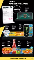 Gazetka promocyjna Netto - Woche 15 - Gazetka - ważna od 15.04 do 15.04.2023 - strona 21 - produkty: after eight, barilla, butter, butterkeks, curry, drink, eis, energy drink, erde, fisch, fischstäbchen, gewürz, gewürzketchup, iglo, keks, ketchup, leibniz, meica, milch, milchreis, monster, Monster Energy, Müller, pesto, reis, Ti, tomate, tomaten, tomatenketchup