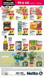 Gazetka promocyjna Netto - Woche 15 - Gazetka - ważna od 15.04 do 15.04.2023 - strona 24 - produkty: alle artikel ohne dekoration, angebot, blume, blumen, bratwurst, braun, butter, champignon, champignons, champignons braun, corny, dekoration, Dr. Oetker, eis, elle, grill, grobe bratwurst, hafer, hering, kraft, kräuter, kräuterbutter, meggle, mozzarella, Old Amsterdam, reis, rel, riegel, ring, Schal, Schale, stauden, suppe, Thea, Ti, topf, tuc, whiskey, wurst