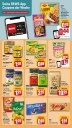 Gazetka promocyjna Rewe - Prospekte - Gazetka - ważna od 25.05 do 25.05.2024 - strona 11 - produkty: barilla, basilico, Becher, bohne, bohnen, bohnenkaffee, Brühe, coupon, coupons, cracker, curry, dallmayr, eis, gemahlener bohnenkaffee, hühner, jacobs, kaffee, Käse, knorr, knorr pasta, lasagne, limo, lorenz, maggi, maggi fix, mars, Meister, meisterröstung, milch, natur, natura, pasta, pasta snack, pesto, reis, riegel, rosmarin, sahne, saltletts, sauce, schogetten, snack, suppe, suppen, suppenliebe, Ti, twix, vollmilch