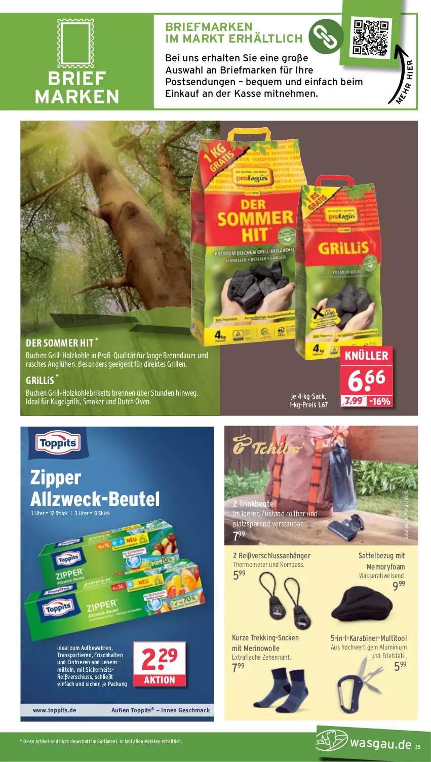 Aktueller Prospekt Wasgau - von 26.05 bis 31.05.2025 - strona 25 - produkty: Anhänger, auer, beutel, brie, briketts, buch, edelstahl, eis, grill, grill-holzkohle, Holz, holzkohle, Kugel, kugelgrill, lebensmittel, LG, mac, reis, sac, sattel, socken, Sport, thermometer, Ti, Tiere, toppits, wasser, weck, wolle, zipper